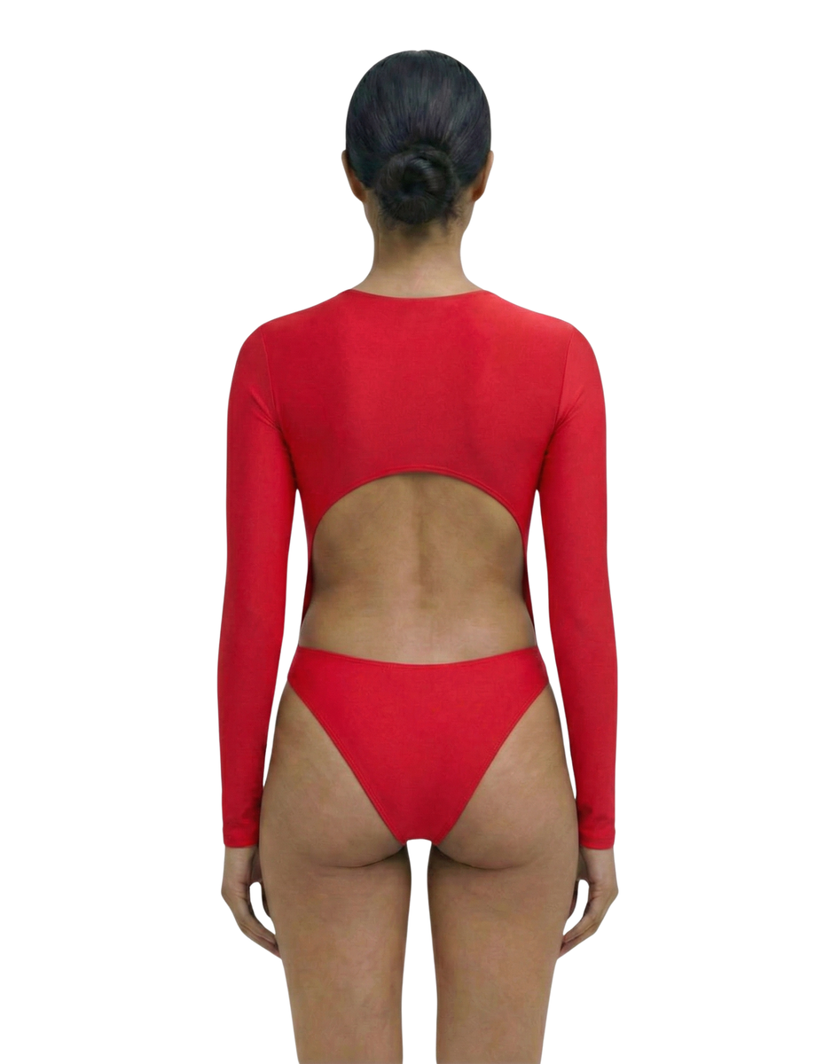 HA 004 - LOW CUT BODYSUIT - REDCOAT – HAUS LABEL